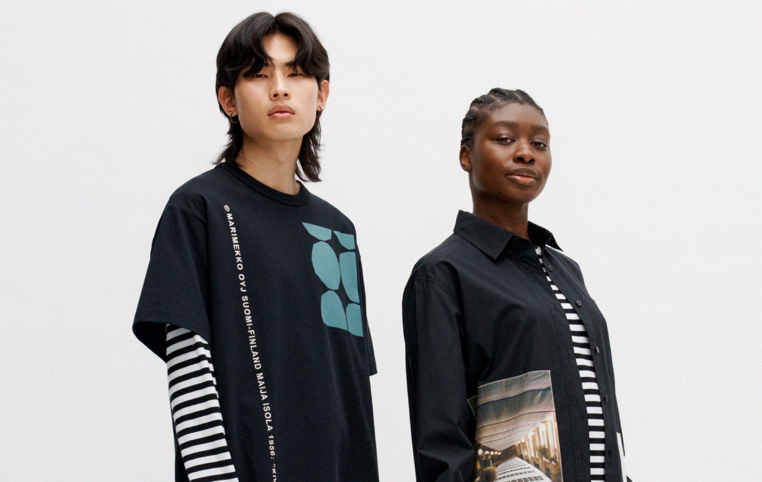 marimekkoネイビー UnikkoMiniMessenger Marimekko Mini Messenger Unikko Black/Blue – Nordic Labels